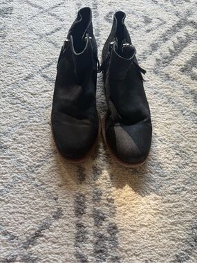 Gianni Bini Black Suede Chelsea Ankle Boots